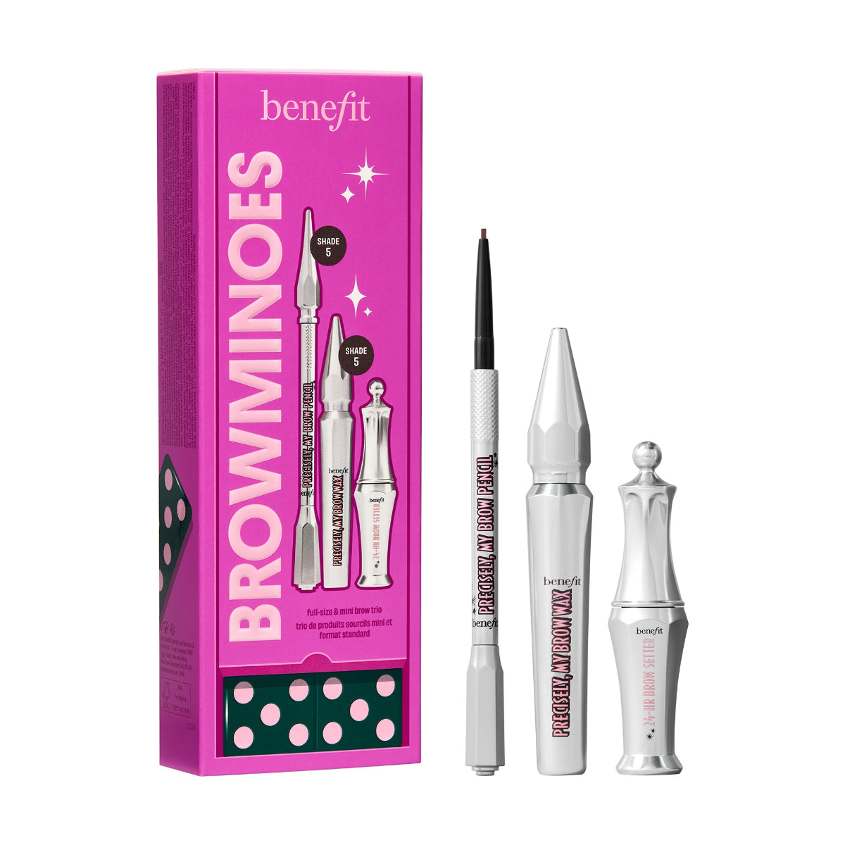 BROWminoes SHADE-5 , 3-Piece Brow Gift Set