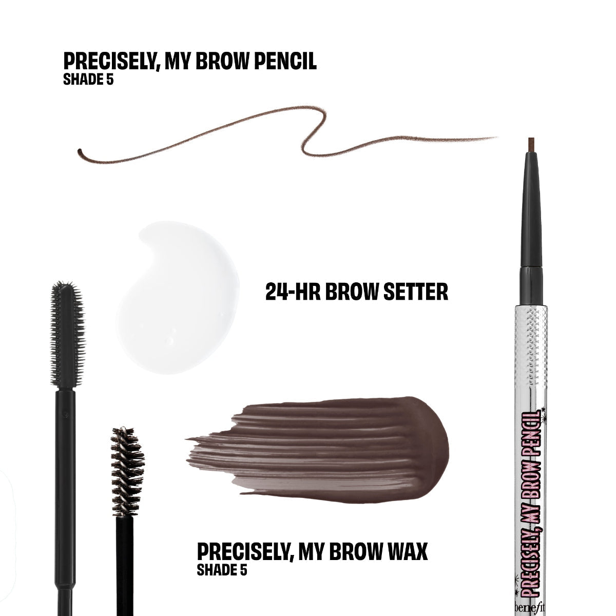 BROWminoes SHADE-5 , 3-Piece Brow Gift Set