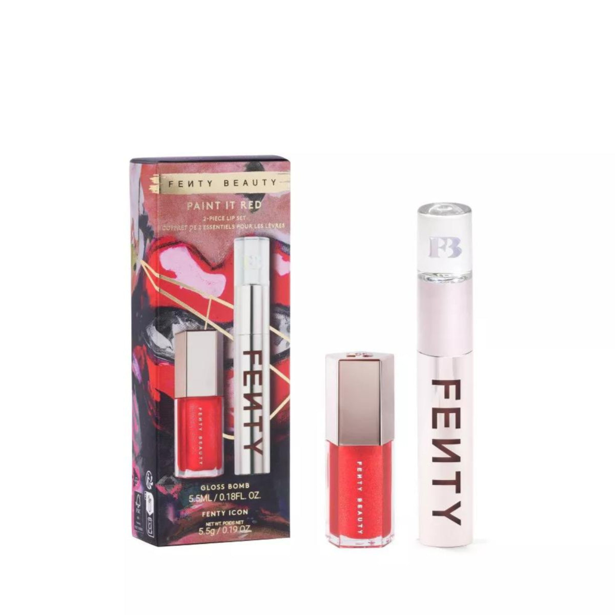 Fenty Paint It Red Lip Set
